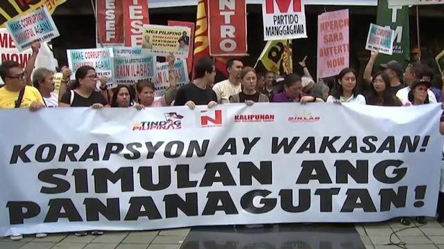 针对民众反腐抗议,菲律宾军队进入“红色警戒”