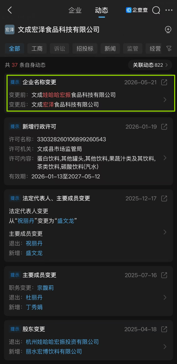 去掉娃哈哈，宗馥莉把自己名字印在了包装上